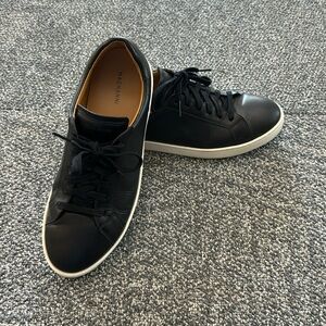 Mens Magnanni Costa Lo Black Leather Sneakers  - Size 10